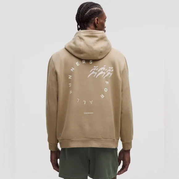 Lululemon Steady State Pullover Hoodie Run Graphic -  Sheer Oak Tan, Size S - Picture 5 of 8